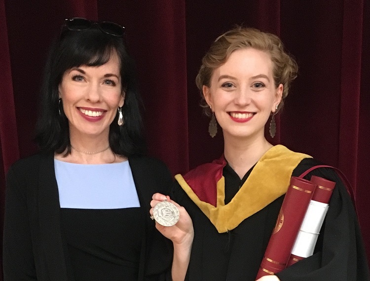 Maggie Redden, 2018 recipient of the Brian O'Brien Medal and Professor Bridget Brownlow